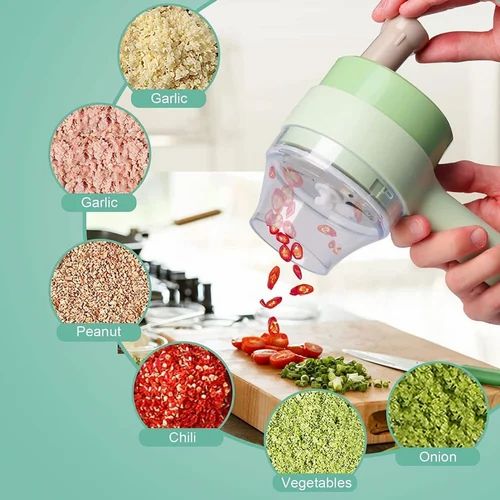 4 in1 Multifunctional Electric Vegetable Chopper and Slicer set