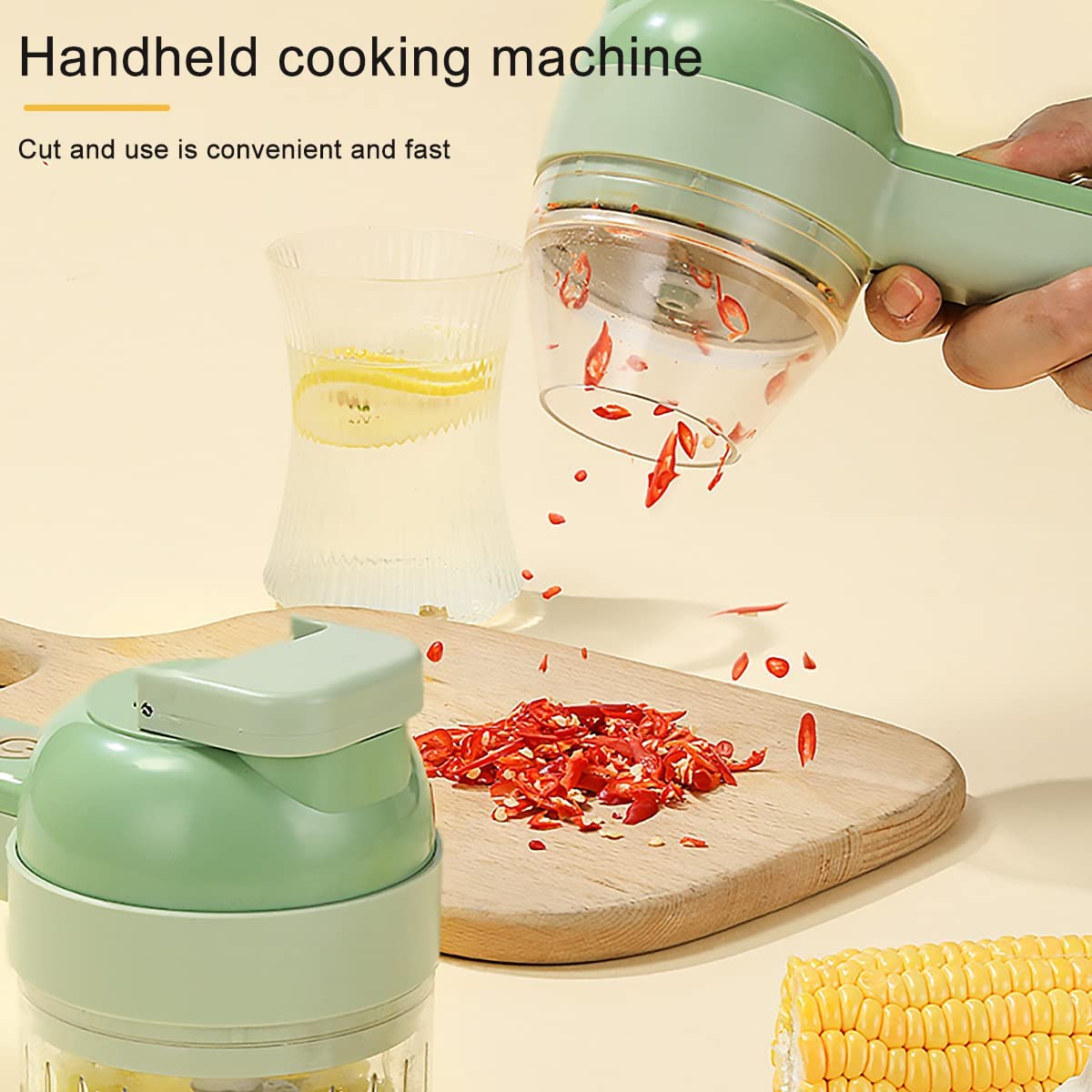 4 in1 Multifunctional Electric Vegetable Chopper and Slicer set