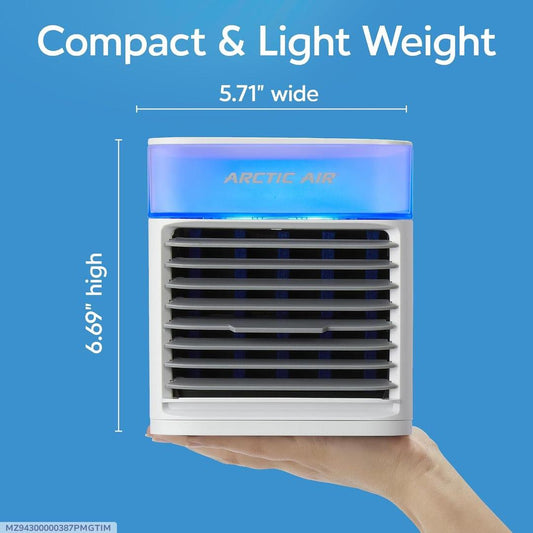 : Mini Air Cooler Black ABS 3cm Compact Lightweight.